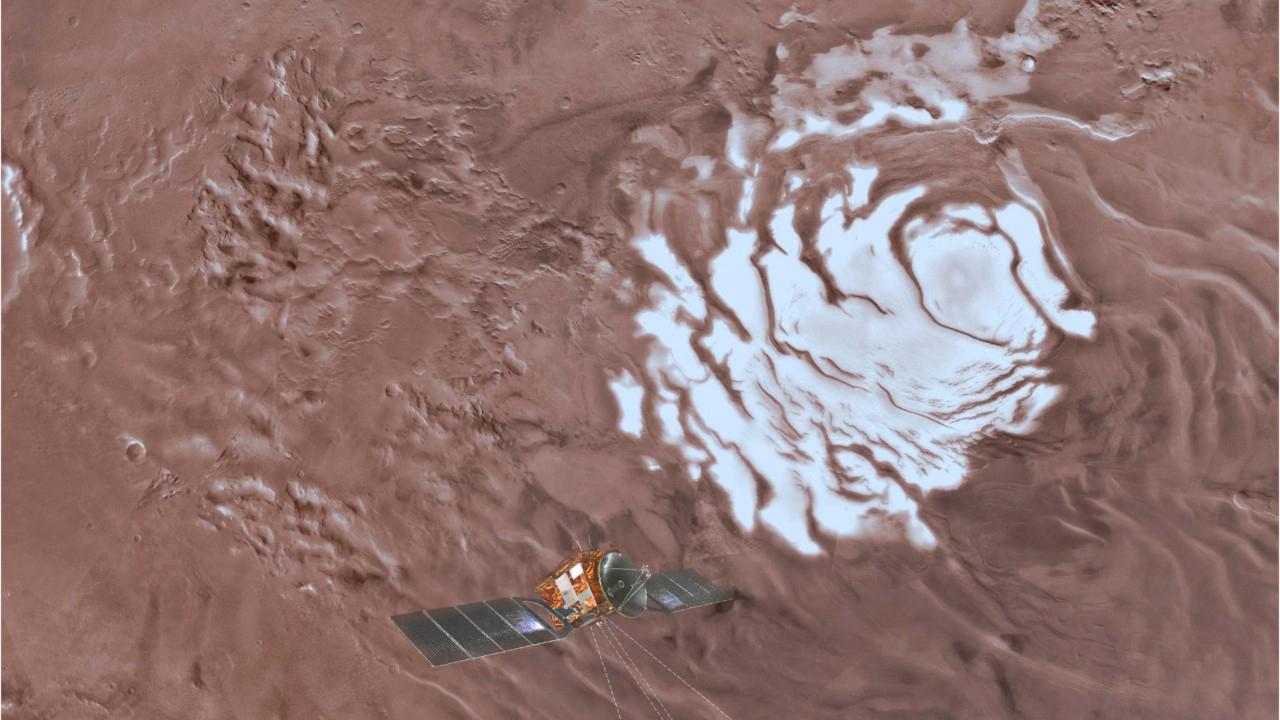 A liquid water lake found on Mars