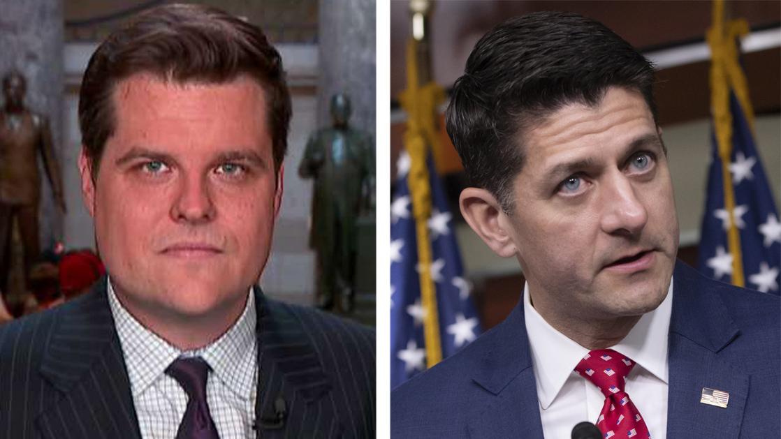 Rep. Gaetz Expresses Frustration At Speaker Ryan | Fox News Video