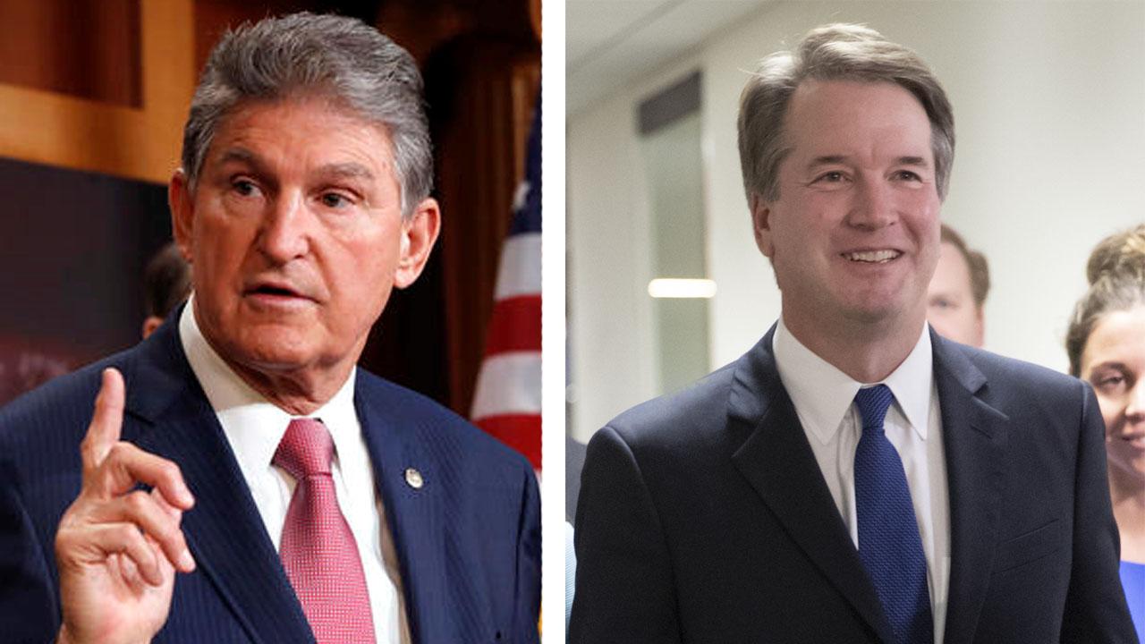 Manchin breaks from leadership, meets with Kavanaugh