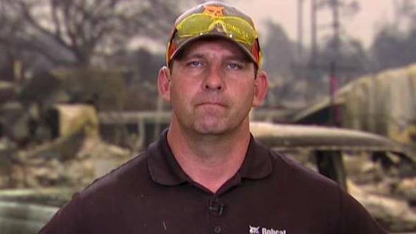 Ex-Marine volunteers to save livestock from California fires