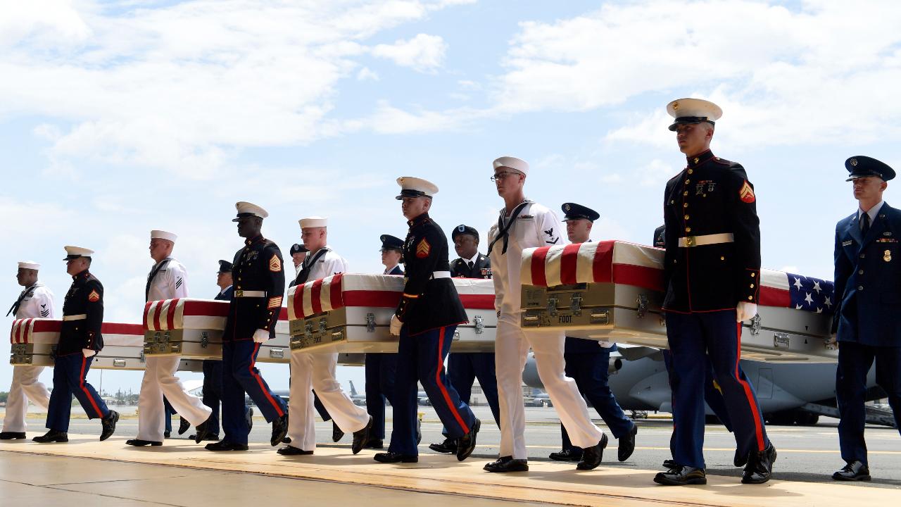Lack of coverage from CNN, MSNBC for return of US remains