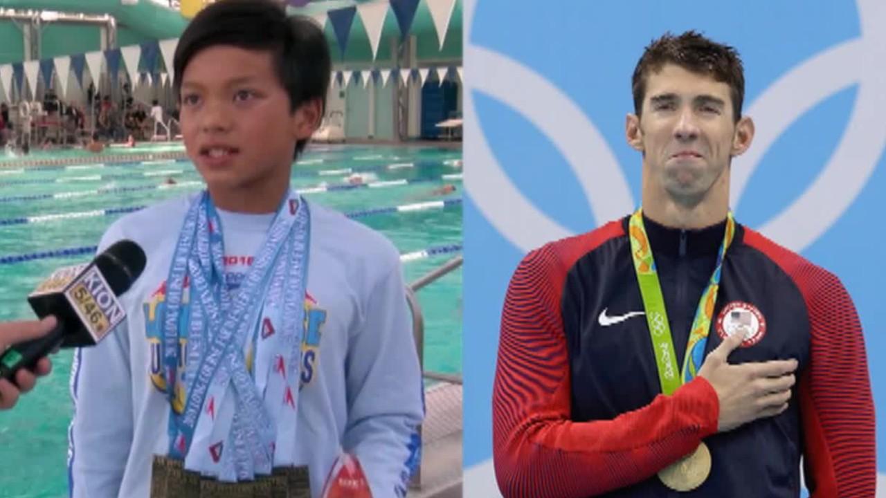 10-year-old swimmer beats record Michael Phelps held for 23 years