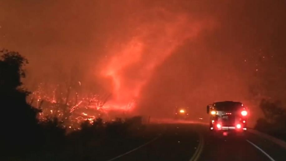 Fire tornado caught on camera amid California's Carr fire