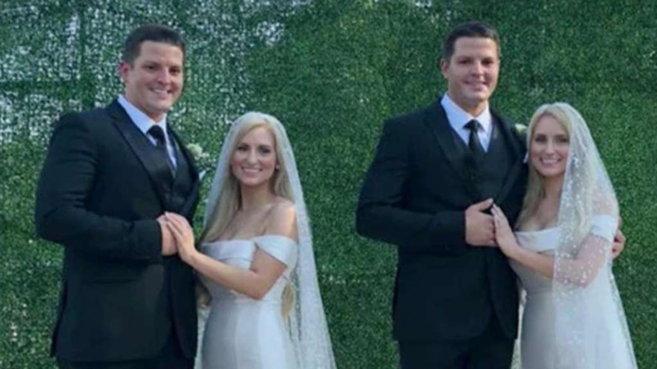 Identical twin sisters marry identical twin b