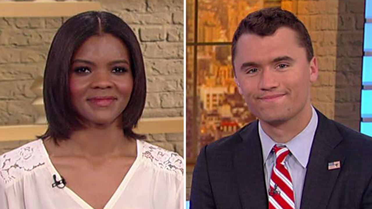 Candace Owens and Charlie Kirk describe being harassed