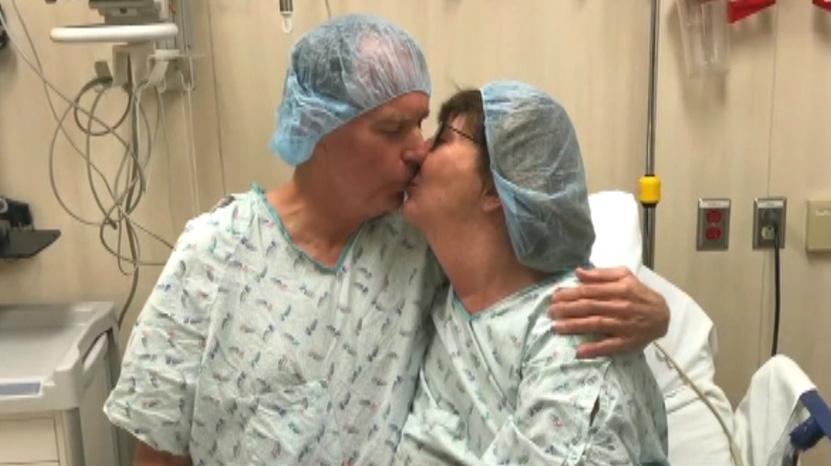 Husband donates kidney to wife