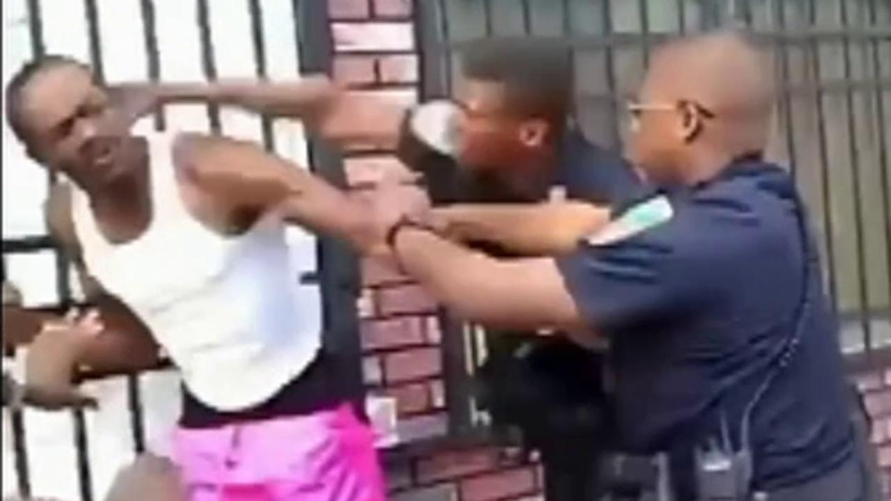 Baltimore cop on paid leave after viral video beating