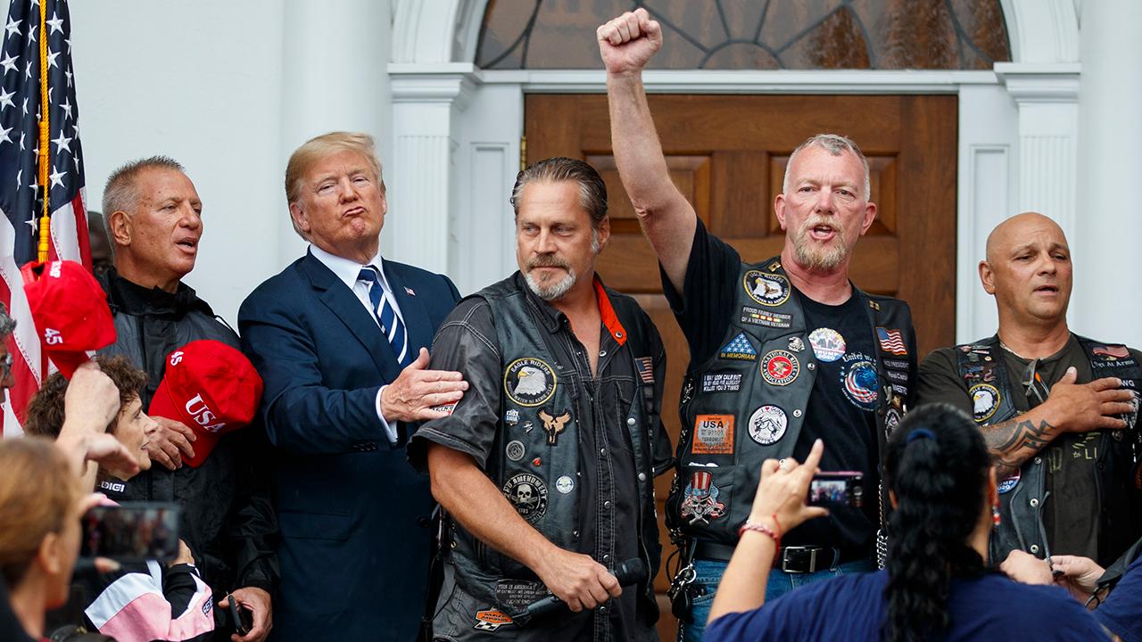 Bikers for Trump meet with president in New Jersey