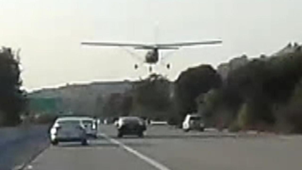 Plane makes emergency landing on California highway