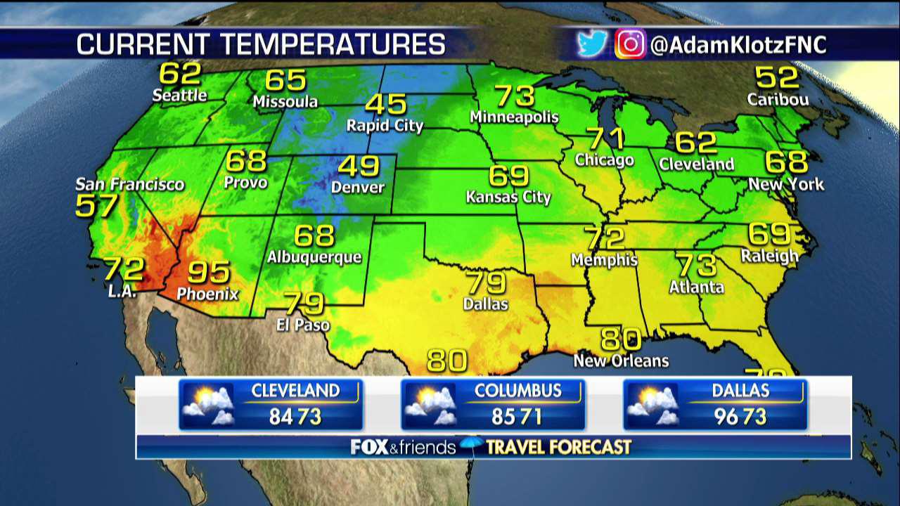 National forecast for Monday, August 20 Fox News Video