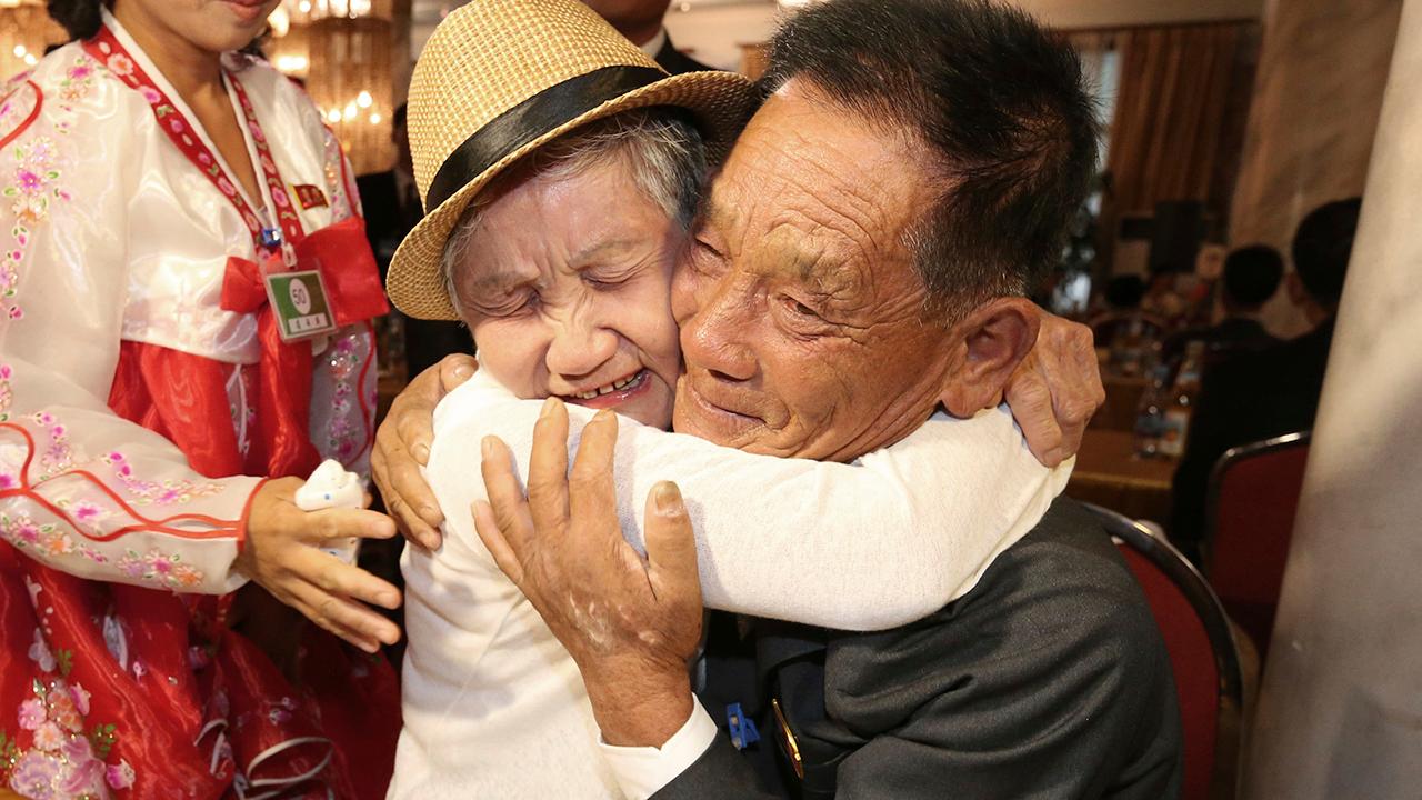 Korean families divided by war reunite in North Korea