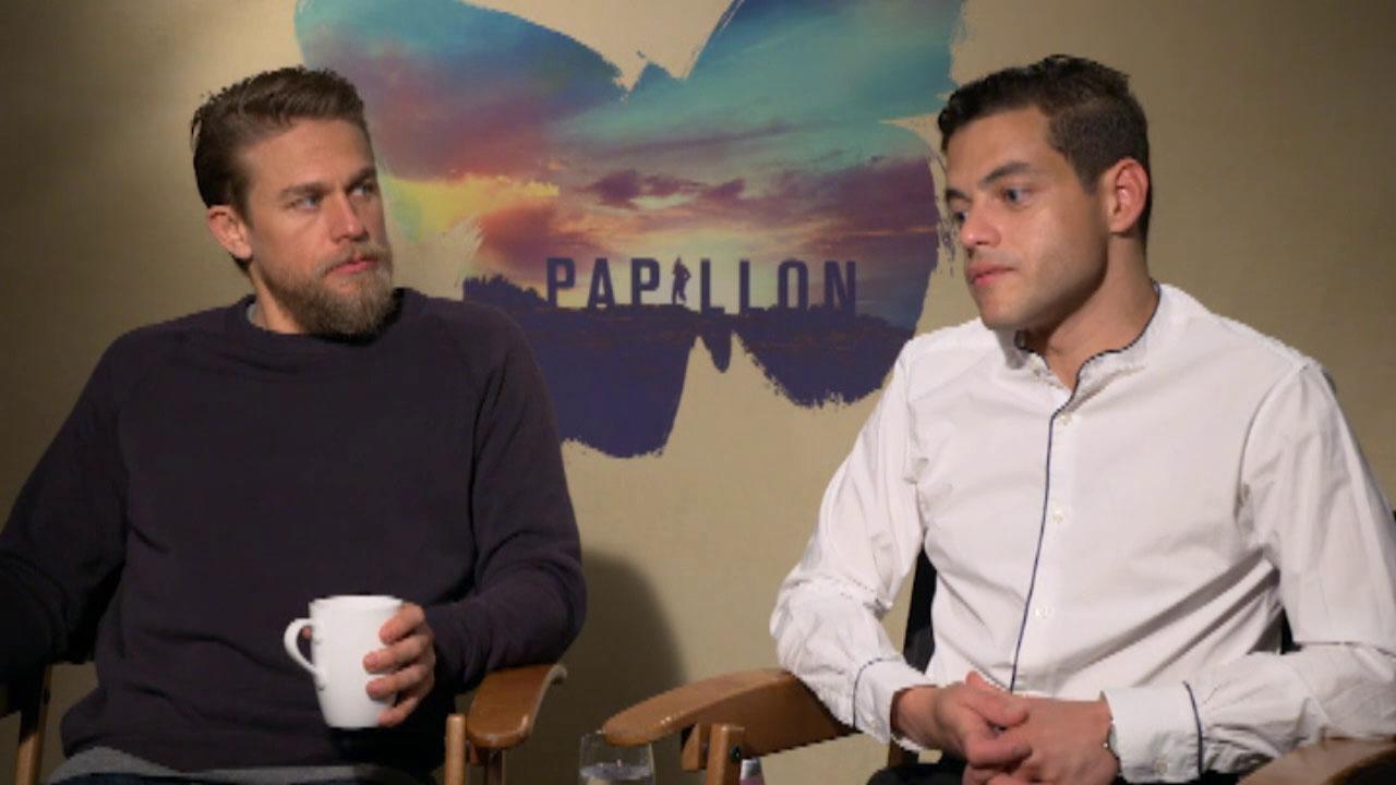 Rami Malek and Charlie Hunnam talk prison breaks, 'Papillon'