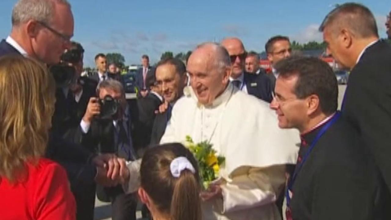 Pope Francis arrives in Ireland for historic two day visit