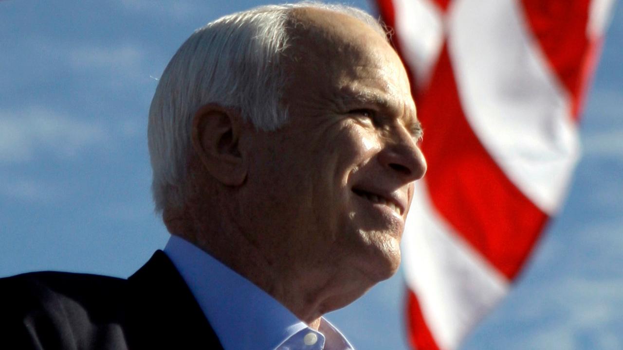 Family spokesman reads farewell letter from John McCain