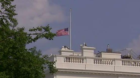 American flag at White House back at half-staff