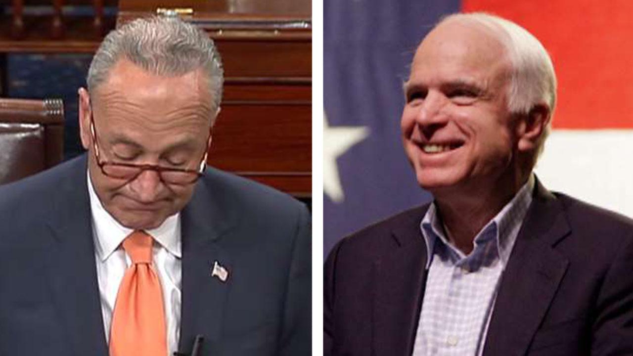 Schumer: I propose we rename Russell Building after McCain