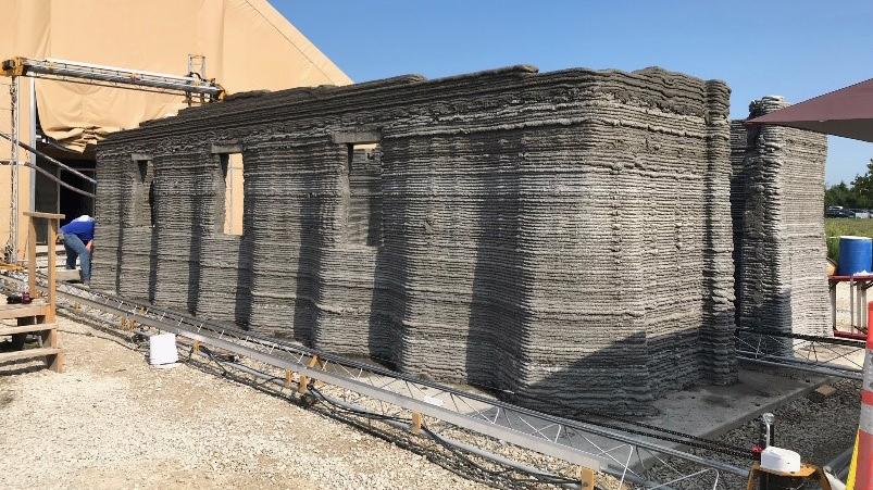 Marine Corps 3D print 500-square-foot concrete barrack