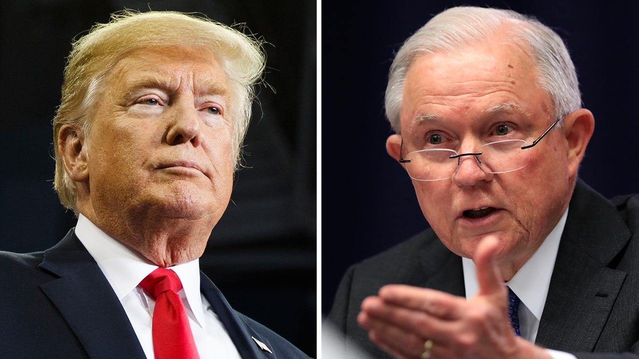 Trump comments on Sessions's fate as tension intensifies
