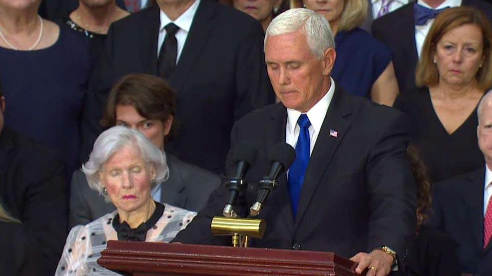 Pence: We will remember McCain served his country honorably