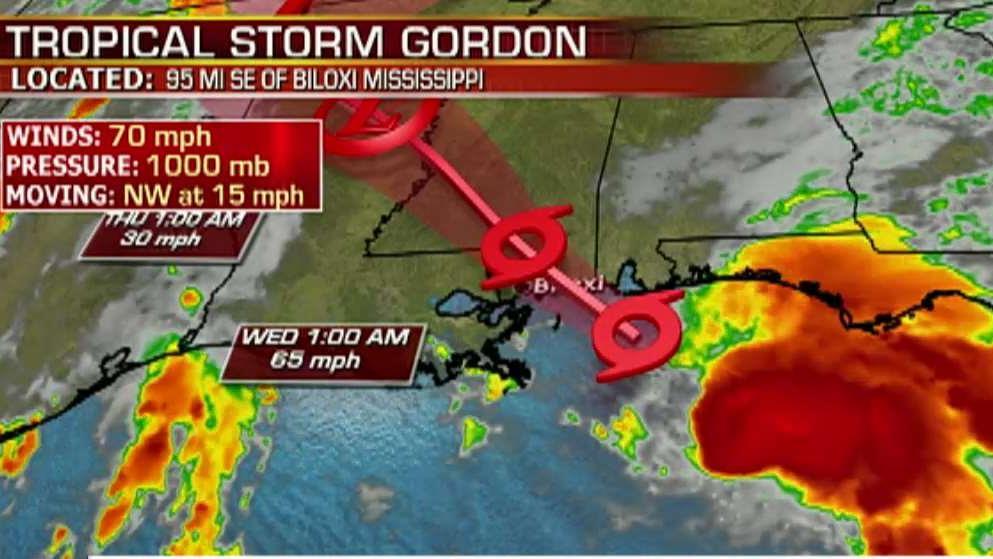 Tropical Storm Gordon expected to strengthen to hurricane