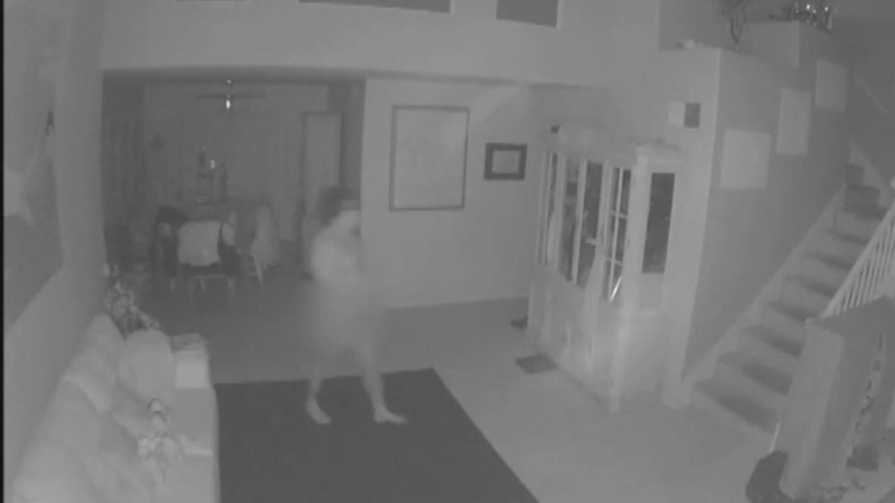 Naked intruder caught on camera entering California home
