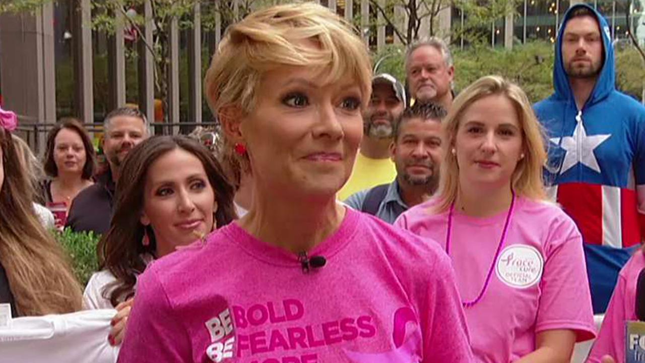 Gerri Willis marches in the Susan G. Komen Race for the Cure