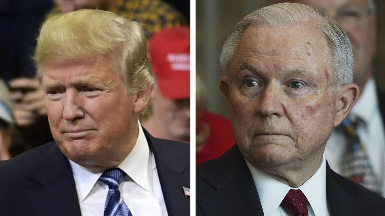 Trump suggests Sessions should uncover NYT op-ed writer