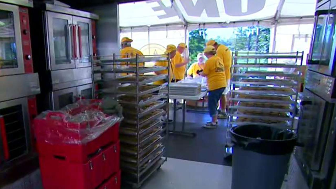 Volunteers lend a helping hand to Florence victims