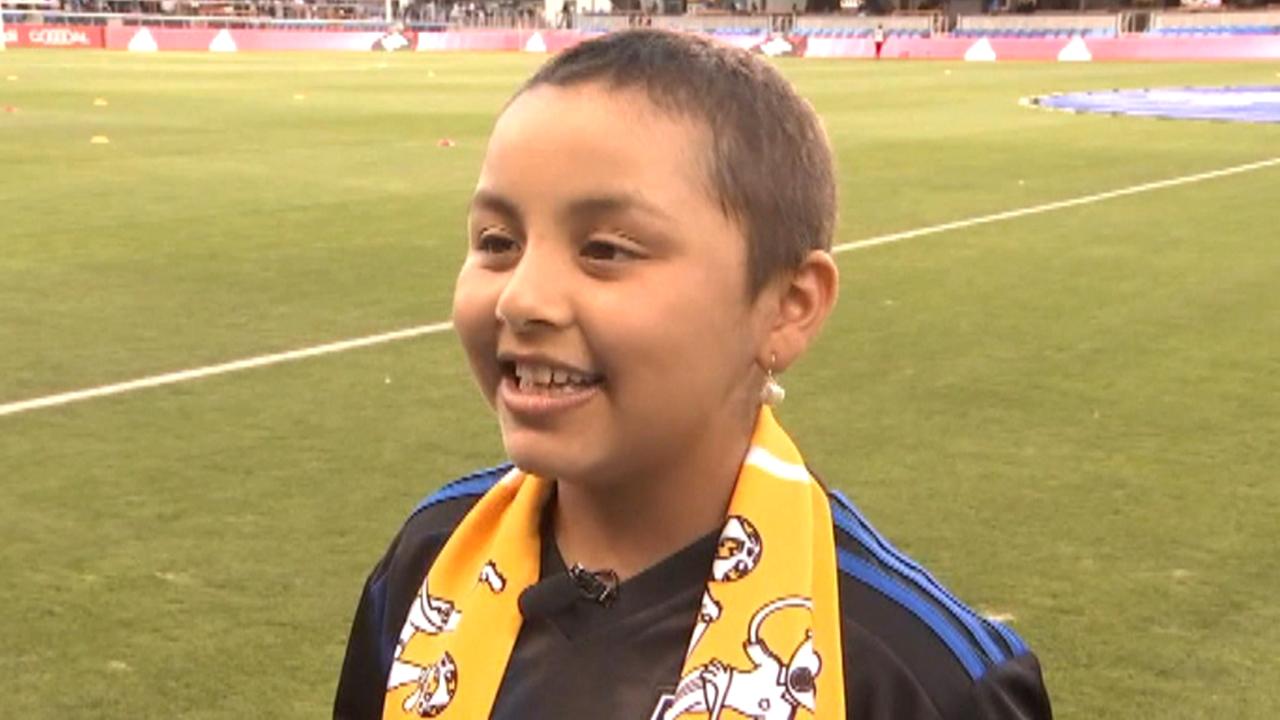 Girl battling cancer made honorary captain of soccer team