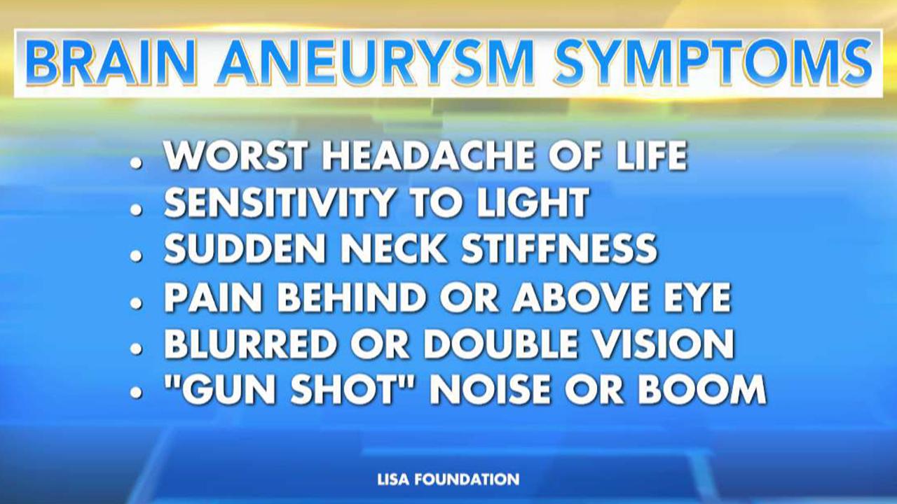Brain aneurysms: Knowing the warning signs