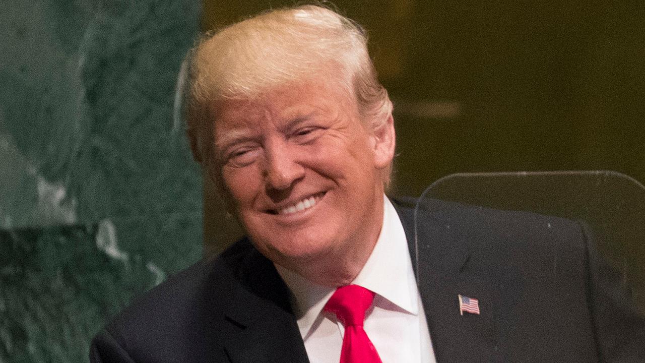 Trump gets a laugh at UN General Assembly