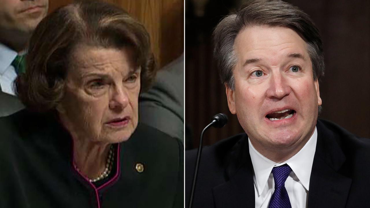 Kavanaugh spars with Feinstein: It's an 'outrage'