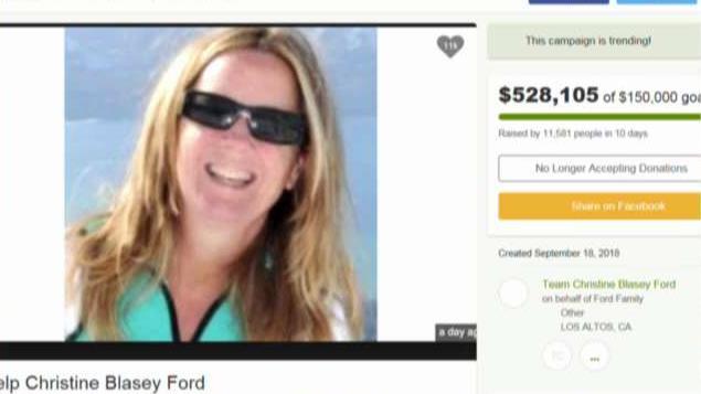 GoFundMe page for Dr. Christine Blasey Ford raises questions