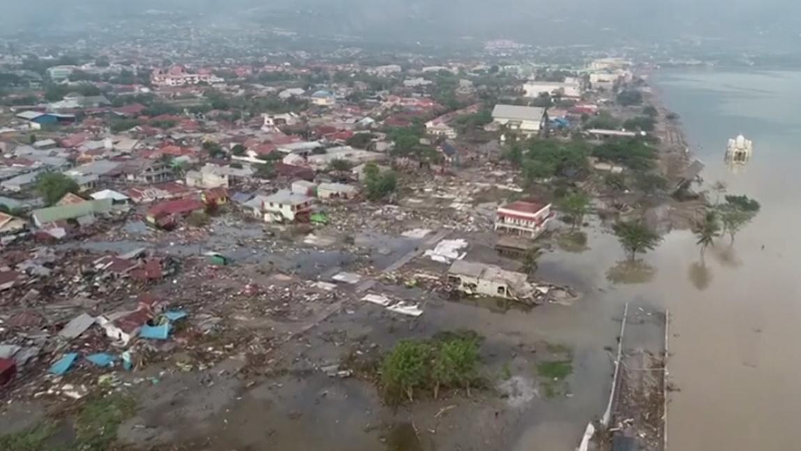 Indonesia earthquake: Drone footage shows horrific aftermath 