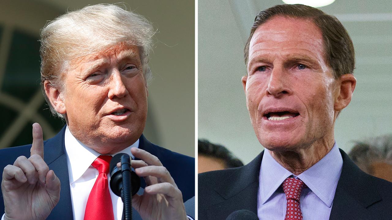 Trump calls out Blumenthal's lying past amid Kavanaugh fight