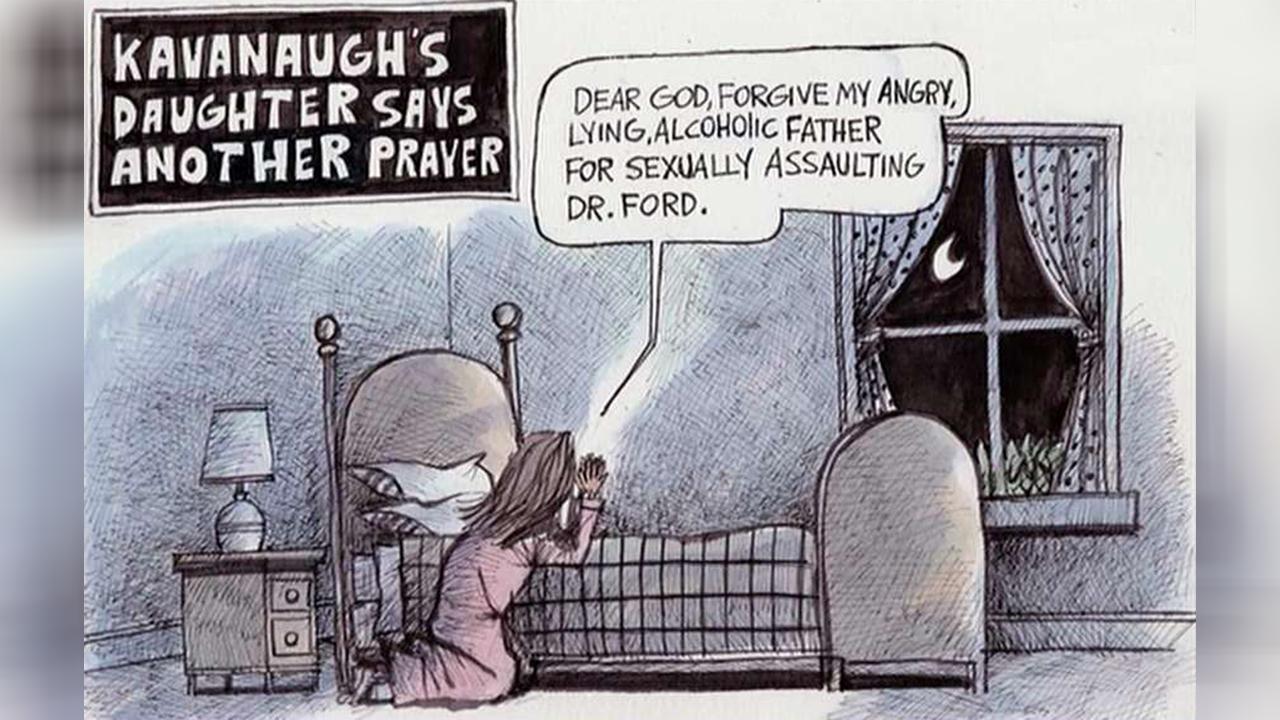 Cartoonist slammed for mocking Kavanaugh's daughter