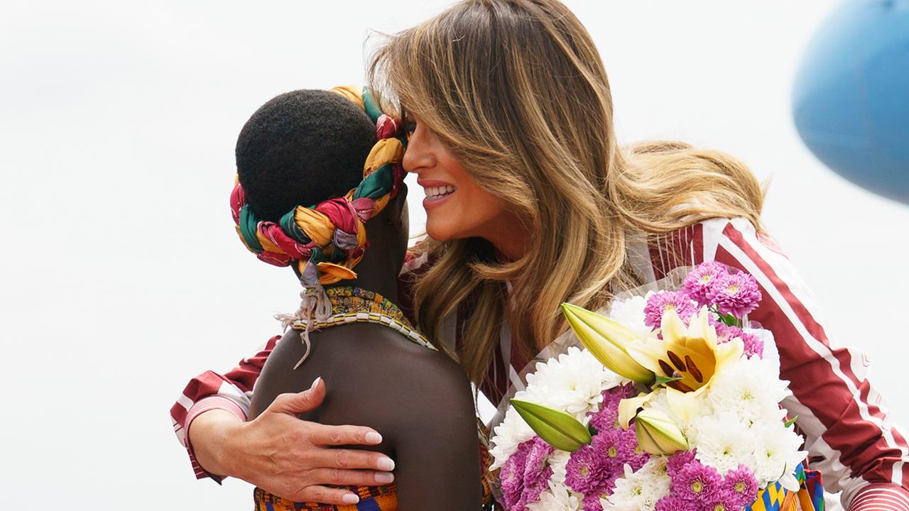 Melania Trump arrives in Ghana for first stop of solo tour