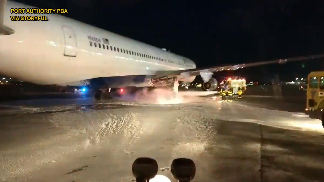 Delta Air Lines flight catches fire during aborted takeoff