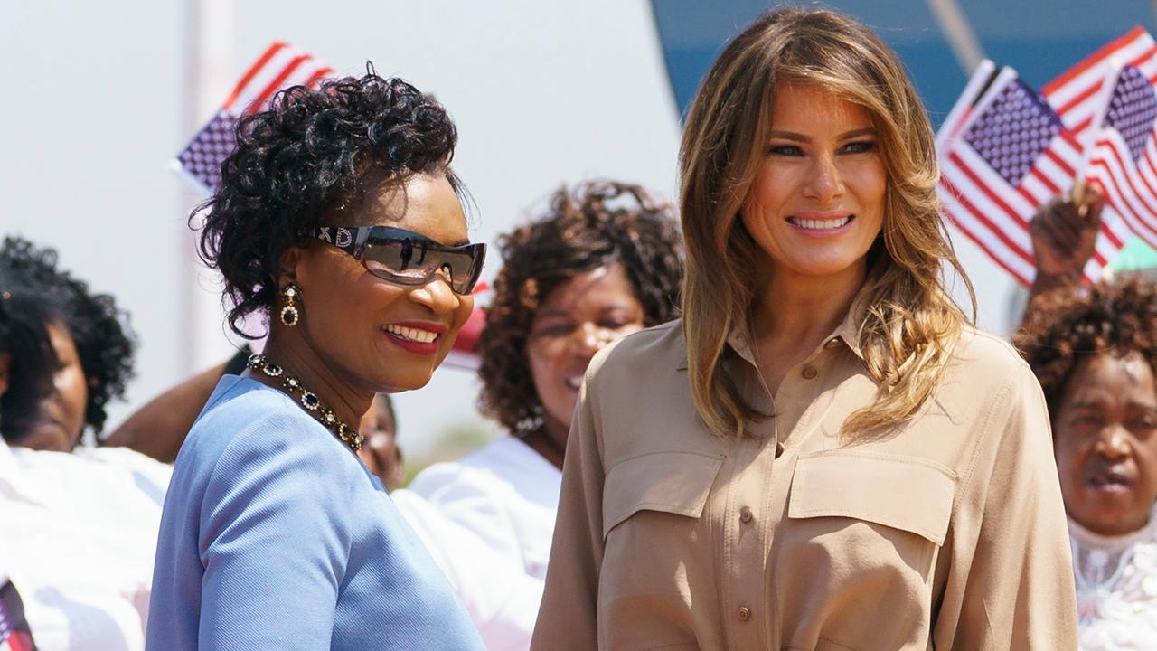 First lady continues her 'Be Best' campaign on Africa tour