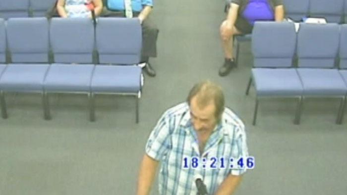 Florida man threatens neighbor in city council meeting