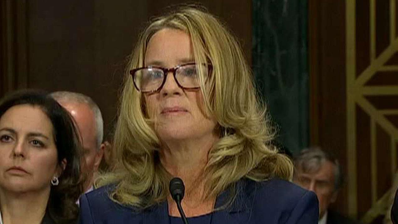 How did reporters get Dr. Christine Ford's story?