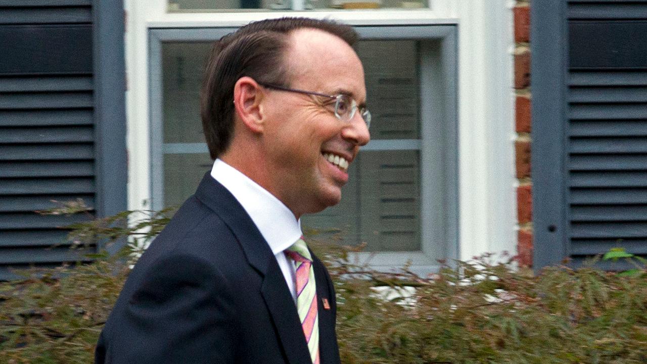 Rosenstein flies with Trump to police chiefs' conference