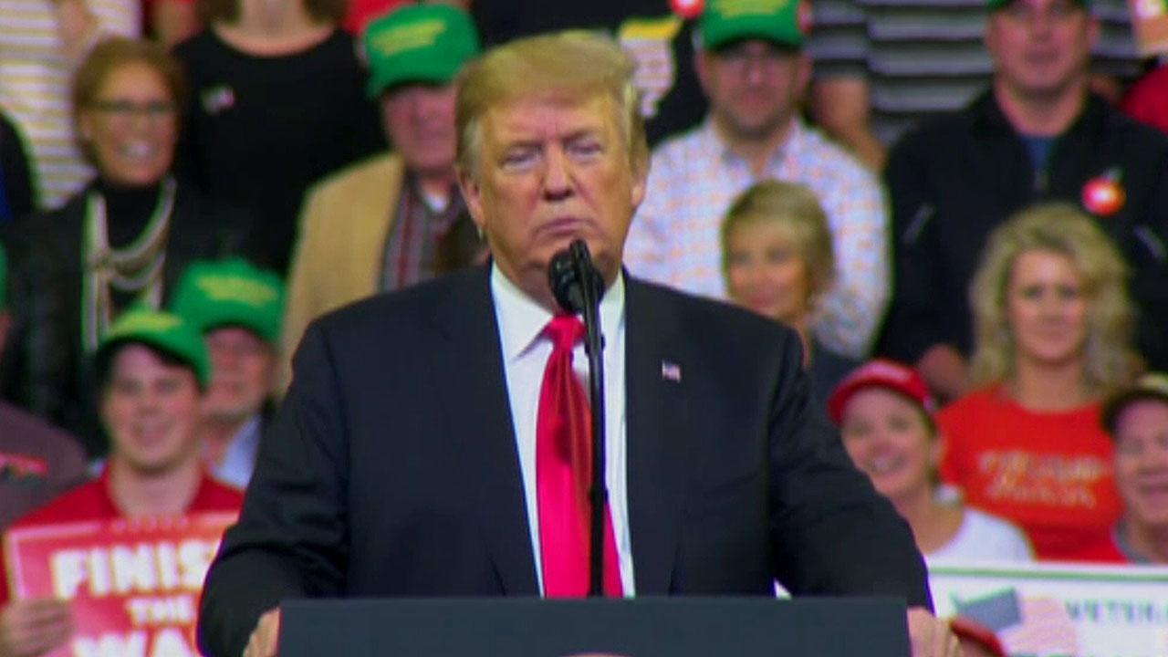President Trump announces new policy at Iowa rally