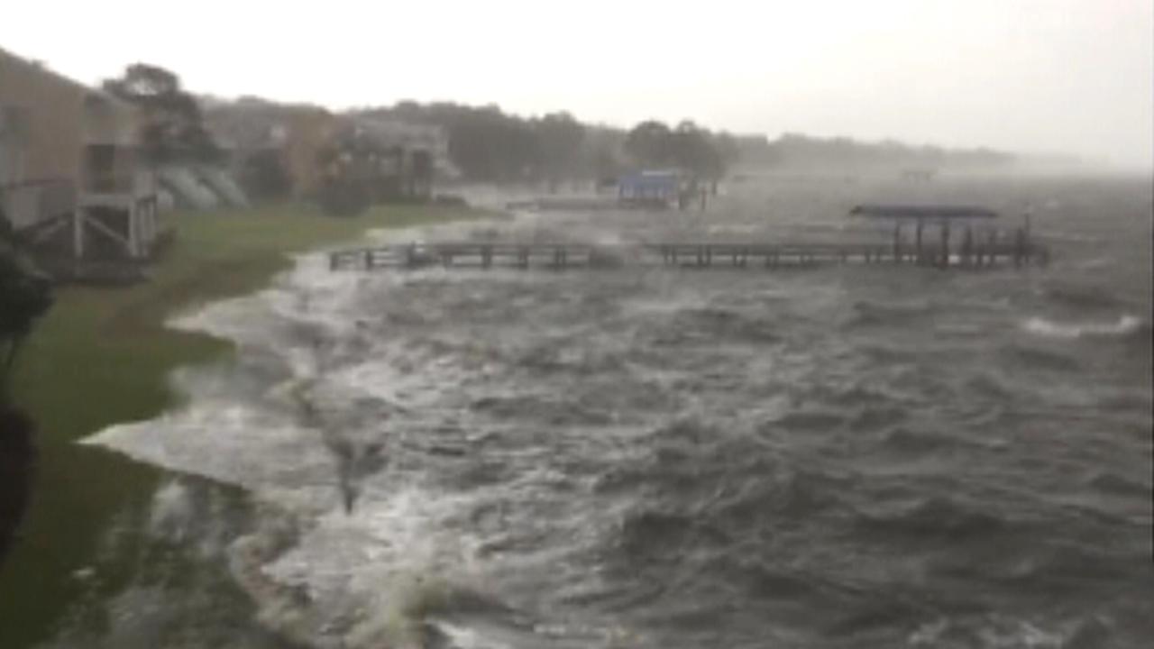 Dangerous storm surge threatens Alligator Point, Florida