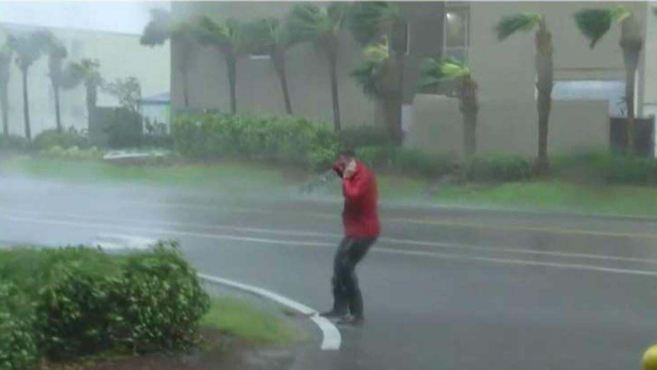 Hurricane Michael's winds blast Panama City Beach, Florida