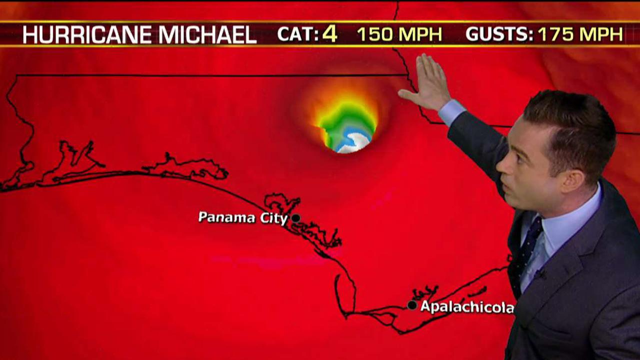 Powerful Hurricane Michael slowly weakens as it moves inland