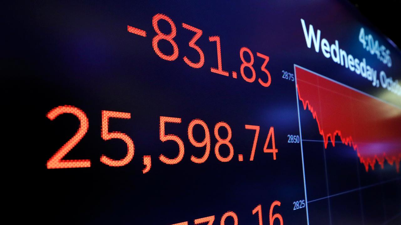 Dow sinks 831 points, the biggest drop since February
