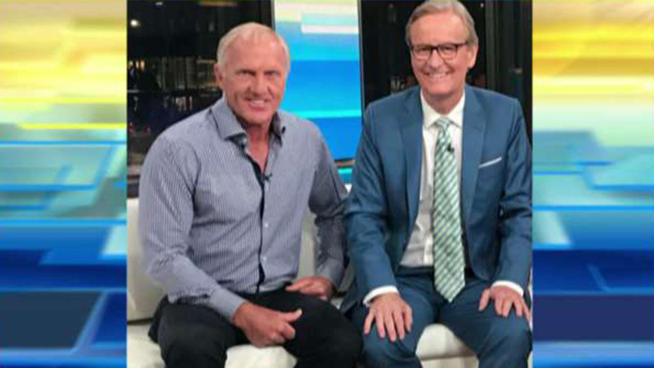Greg Norman surprises Steve Doocy with birthday call