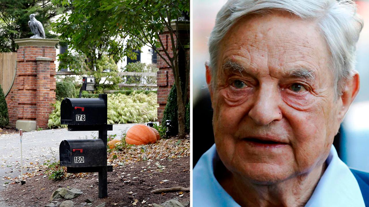 Explosive device found outside George Soros's home