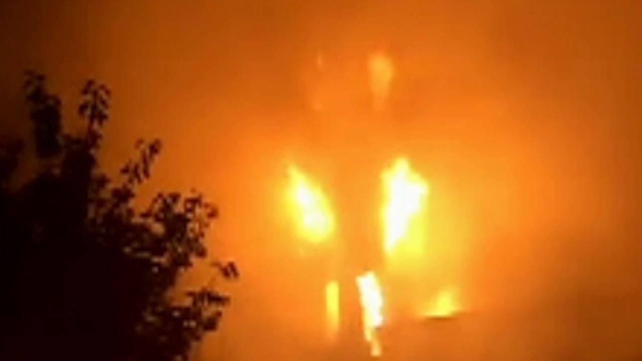 150-year-old church goes up in flames after lightning strike